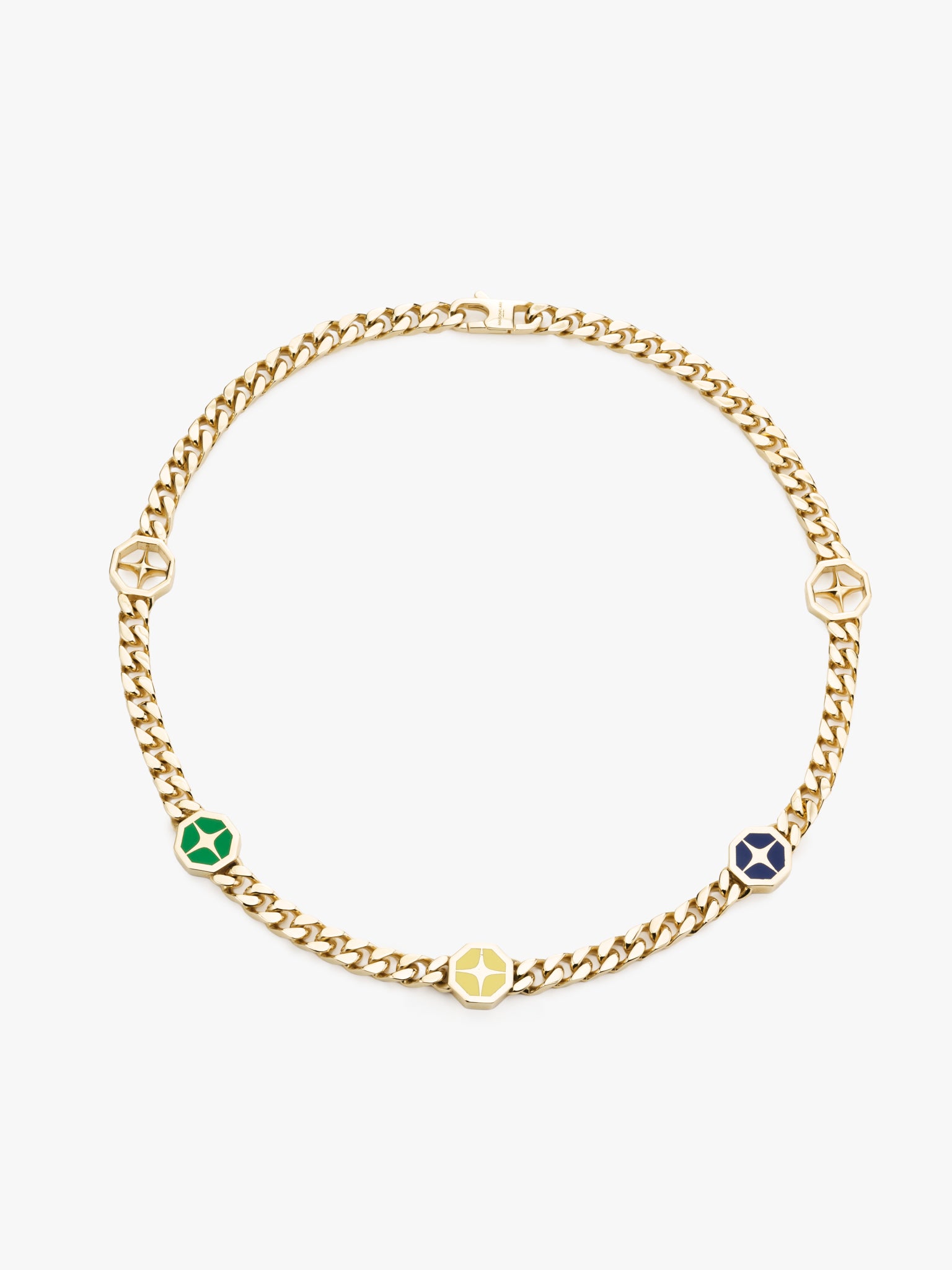 BRASIL FLAG DOUBLEFACE NECKLACE