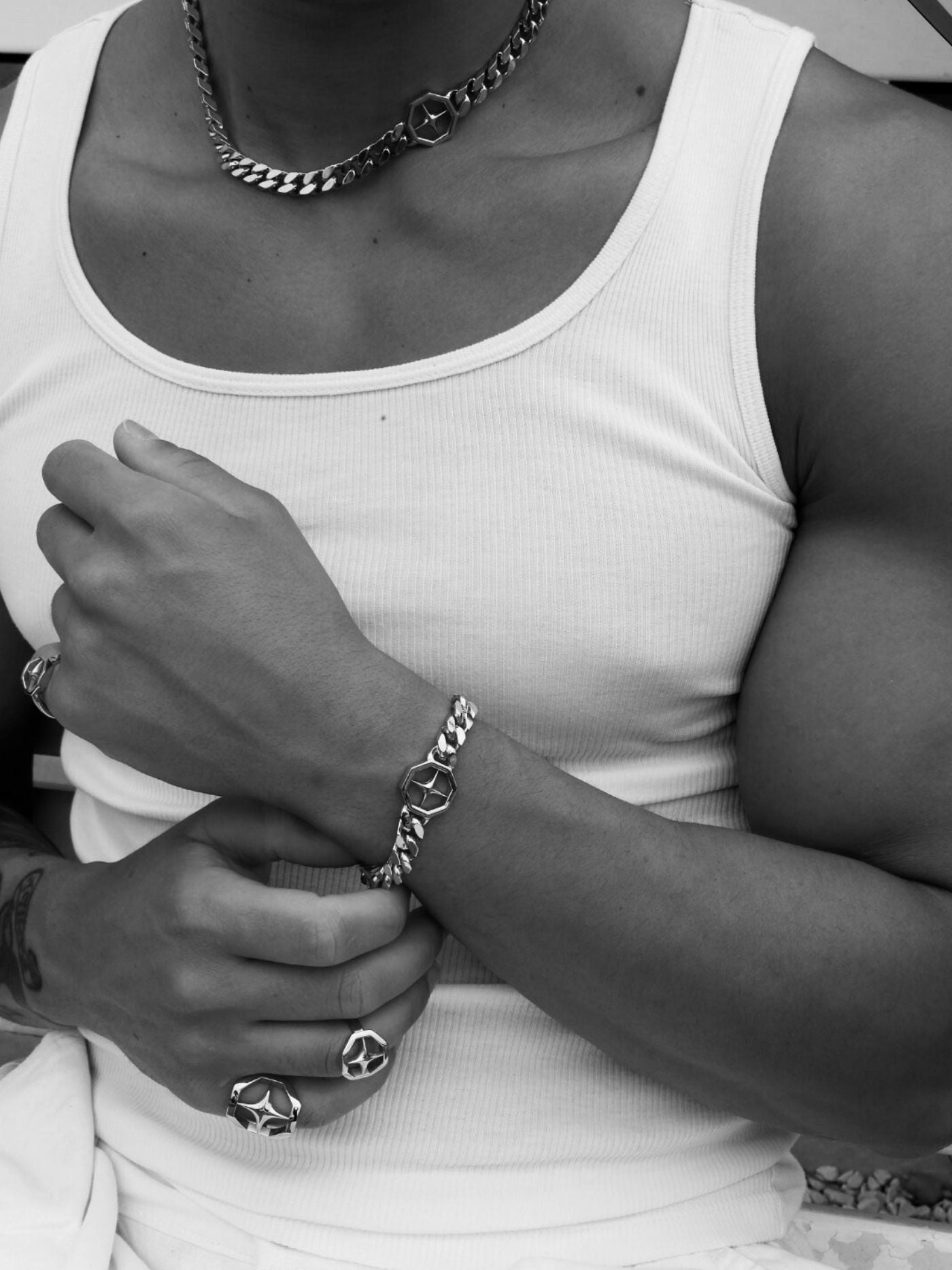 ICON OCTAGON CUBAN BRACELET