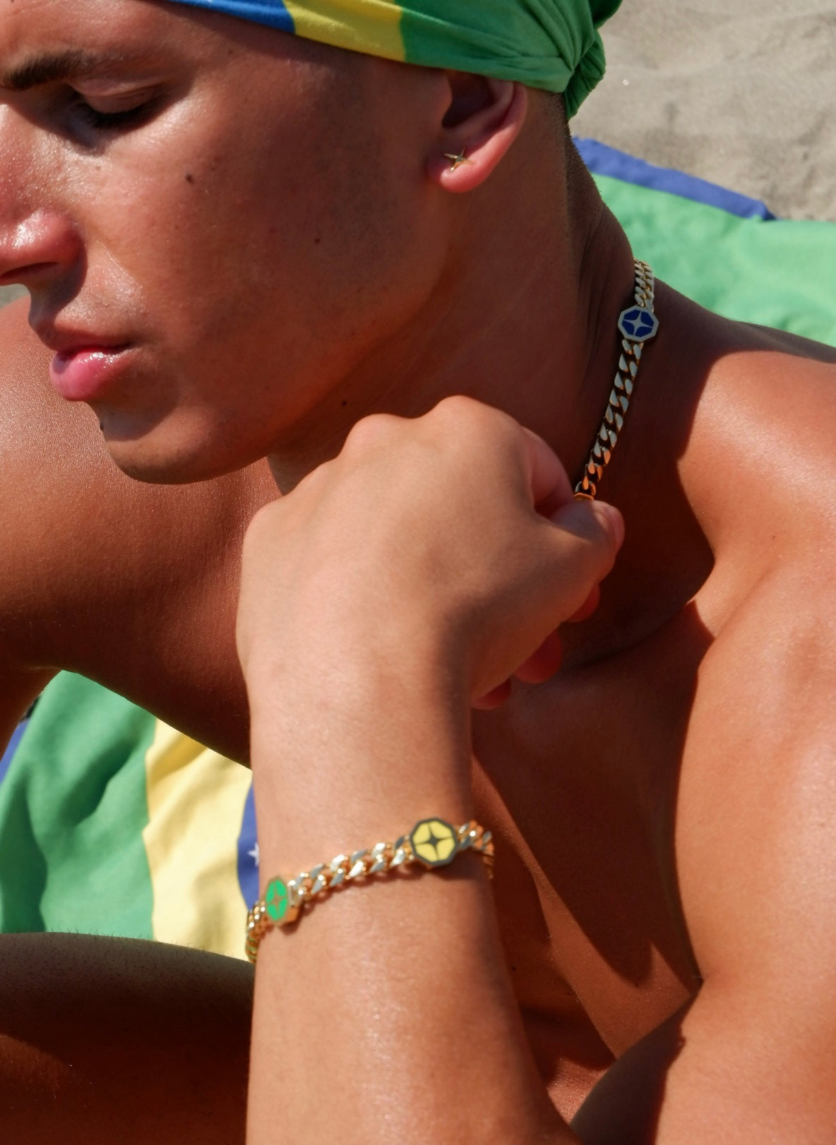 BRASIL FLAG DOUBLEFACE BRACELET