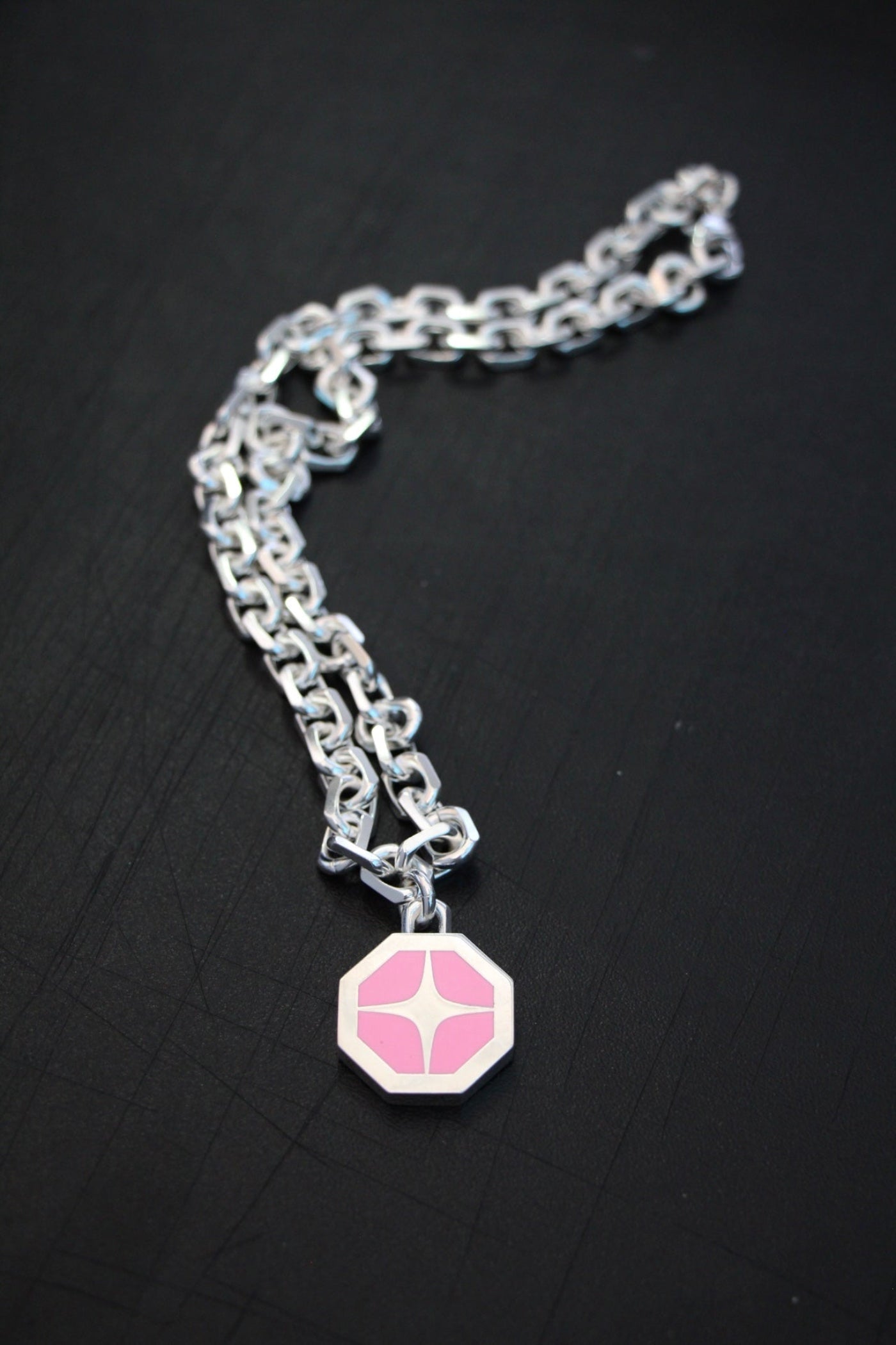 SPECIAL EDITION FORCE OCTAGON ENAMEL PENDANT NECKLACE
