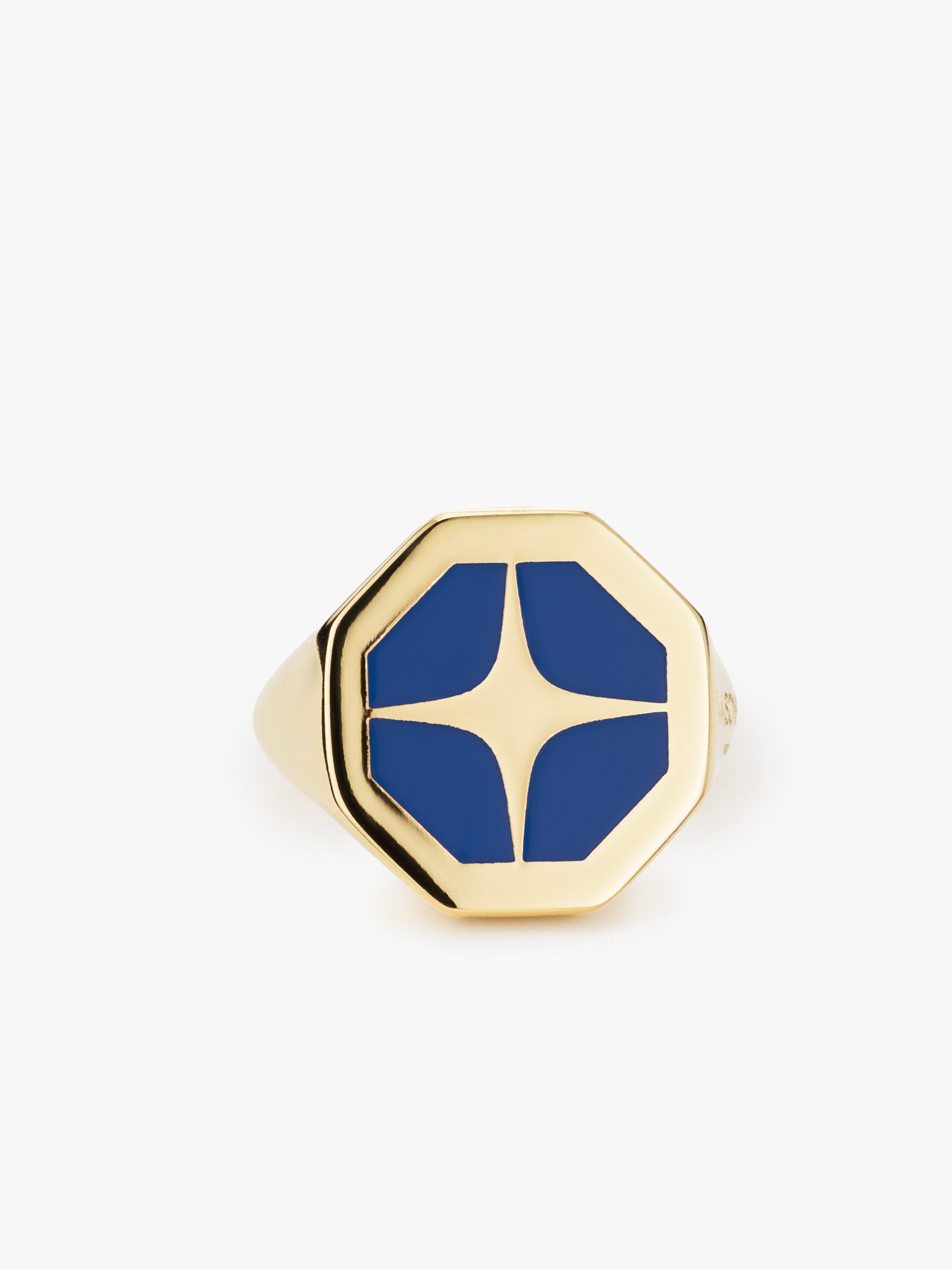 ICON ENAMEL OCTAGON SIGNET RING