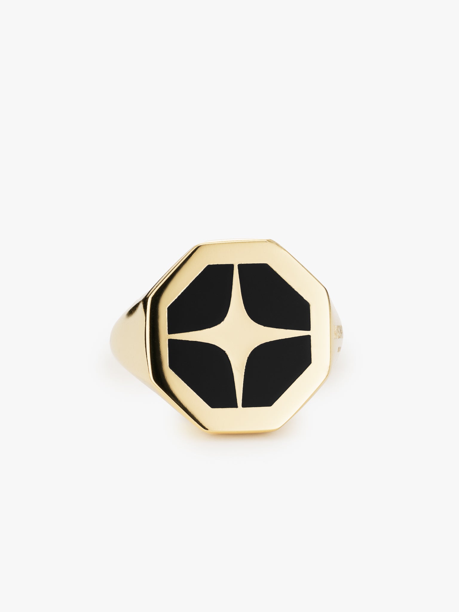 ICON ENAMEL OCTAGON SIGNET RING