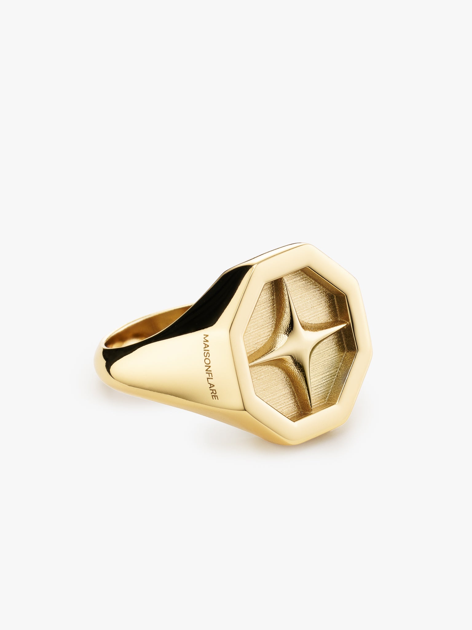 ICON 3D OCTAGON SIGNET RING